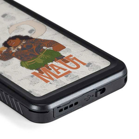 Disney Princess Moana Maui Pattern Galaxy S24 Waterproof Case